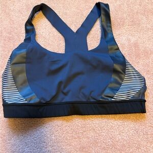 Athleta Navy and Black Sports Bra